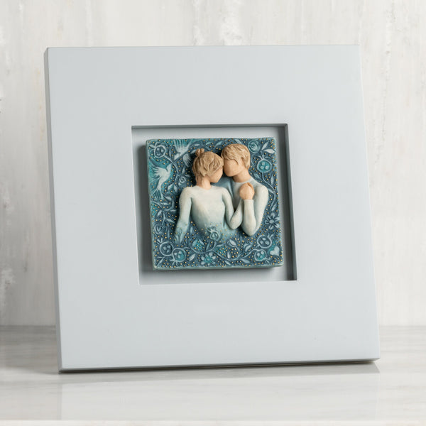 Duet Willow Tree® Framed Plaque Sculpted by Susan Lordi