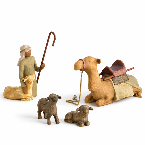 Shepherd and Stable Animals Willow Tree® Nativity Sculpted by Susan Lordi - GUARANTEED INSTOCK!