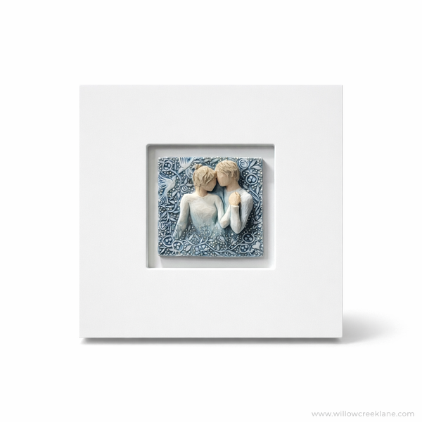 Duet Willow Tree® Framed Plaque Sculpted by Susan Lordi