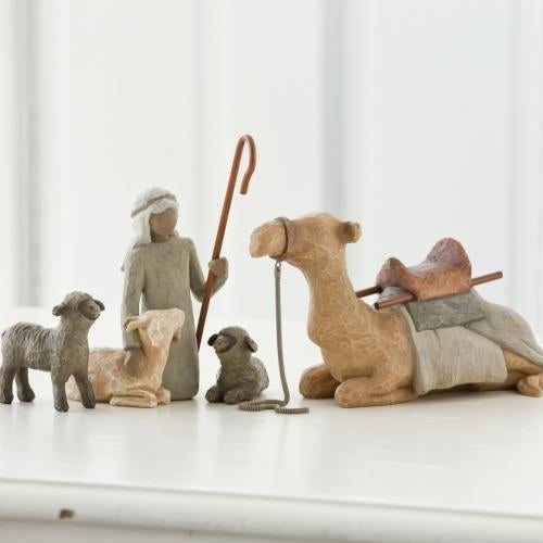 Shepherd and Stable Animals Willow Tree® Nativity Sculpted by Susan Lordi - GUARANTEED INSTOCK!
