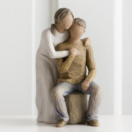 You and Me (darker skin tone and hair color) Willow Tree® Figure Sculpted by Susan Lordi