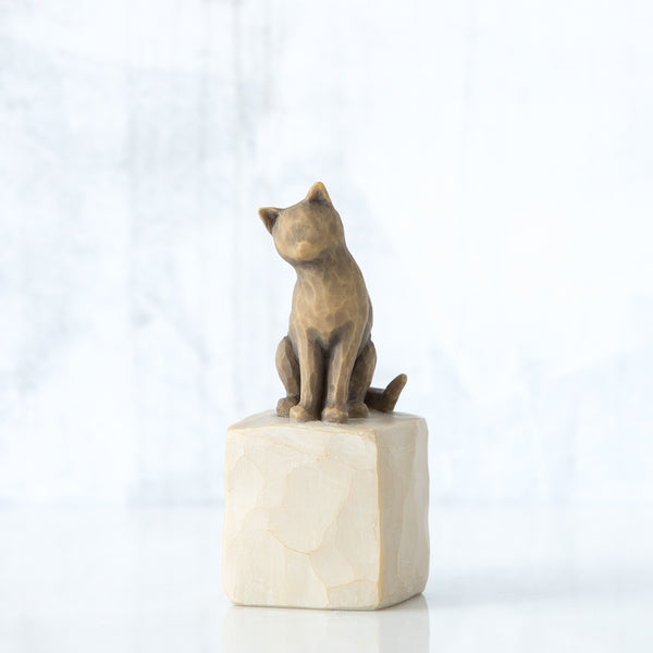 Love my Cat (dark) Willow Tree® Figure Sculpted by Susan Lordi